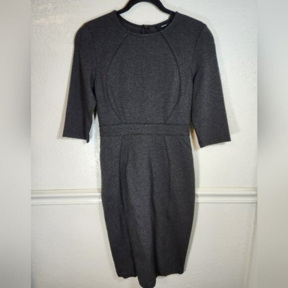 Betabrand Midi Dress Small Charcoal Gray New w Tags Workwear - Picture 2 of 10